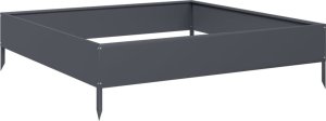 vidaXL vidaXL Podwyższona donica, antracyt, 100x100x26 cm, stal 6