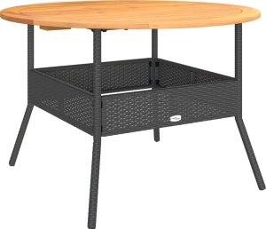 vidaXL 2-cz. zestaw wypoczynkowy do ogrodu, poduszki, czarny rattan PE 4