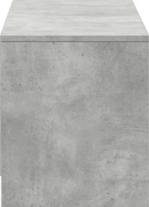 vidaXL vidaXL Szafka TV z LED, szarość betonu, 140x34x40 cm 7