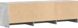 vidaXL vidaXL Szafka TV z LED, szarość betonu, 140x34x40 cm 8