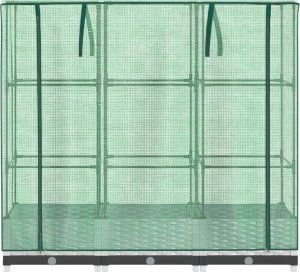 vidaXL vidaXL Podwyższona donica ze szklarnią, wygląd rattanu, 120x40x123 cm 4