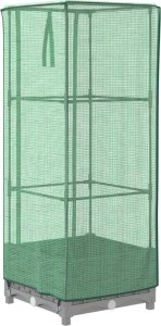 vidaXL vidaXL Podwyższona donica ze szklarnią, wygląd rattanu, 40x40x123 cm 6