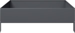 vidaXL vidaXL Podwyższona donica, antracytowa, 100x100x33,5 cm, stal 4