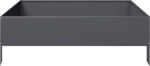 vidaXL vidaXL Podwyższona donica, antracytowa, 100x100x33,5 cm, stal 5