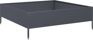vidaXL vidaXL Podwyższona donica, antracytowa, 100x100x33,5 cm, stal 6