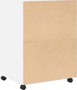 vidaXL Szafka na kółkach, biała, 60x48x81 cm 6
