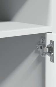 vidaXL Szafka na kółkach, biała, 60x48x81 cm 8