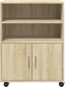 vidaXL vidaXL Szafka na kółkach, dąb sonoma, 60x48x81 cm 4