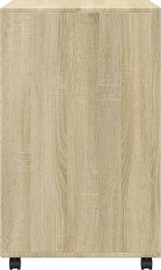 vidaXL vidaXL Szafka na kółkach, dąb sonoma, 60x48x81 cm 5