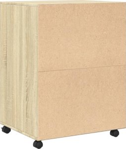 vidaXL vidaXL Szafka na kółkach, dąb sonoma, 60x48x81 cm 6