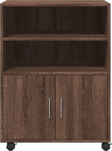 vidaXL vidaXL Szafka na kółkach, brązowy dąb, 60x48x81 cm 4