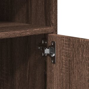 vidaXL vidaXL Szafka na kółkach, brązowy dąb, 60x48x81 cm 8