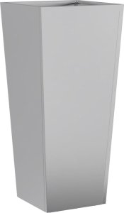 vidaXL Donice ogrodowe, 2 szt., 35x35x75 cm, galwanizowana stal 8