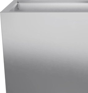 vidaXL Donice ogrodowe, 2 szt., 35x35x75 cm, galwanizowana stal 9