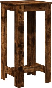 vidaXL Stolik barowy, przydymiony dąb, 51x50x103,5 cm 2