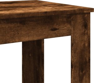 vidaXL Stolik barowy, przydymiony dąb, 51x50x103,5 cm 7