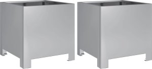 vidaXL vidaXL Donice ogrodowe, 2 szt., 30x30x30 cm, stal galwanizowana 2