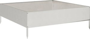 vidaXL vidaXL Podwyższona donica, 100x100x33,5 cm, stal nierdzewna 2