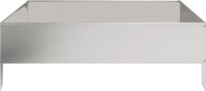 vidaXL vidaXL Podwyższona donica, 100x100x33,5 cm, stal nierdzewna 4