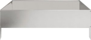 vidaXL vidaXL Podwyższona donica, 100x100x33,5 cm, stal nierdzewna 5