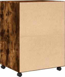 vidaXL vidaXL Szafka na kółkach, przydymiony dąb, 60x48x81 cm 6
