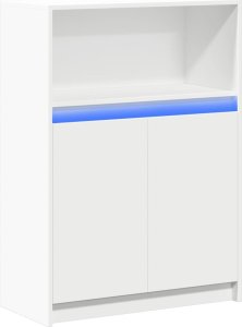 vidaXL Szafka z LED, biała, 72x34x100 cm 3