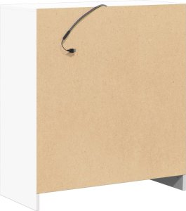 vidaXL Szafka z LED, biała, 77x34x85 cm 9