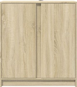 vidaXL Szafka z LED, dąb sonoma, 77x34x85 cm 6