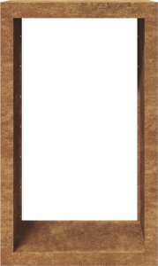 vidaXL Stojak na drewno opałowe, 60x40x100 cm, stal kortenowa 5