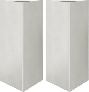 vidaXL vidaXL Donice ogrodowe, 2 szt., trójkątne, 40x34,5x70 cm, stal 2