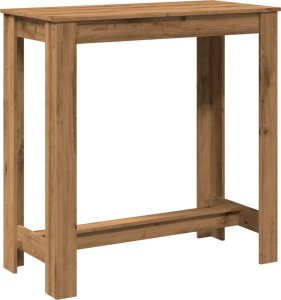 vidaXL Stolik barowy, dąb artisian, 102x50x103,5 cm 2