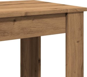 vidaXL Stolik barowy, dąb artisian, 102x50x103,5 cm 7