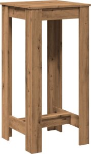vidaXL Stolik barowy, dąb artisian, 51x50x103,5 cm 2