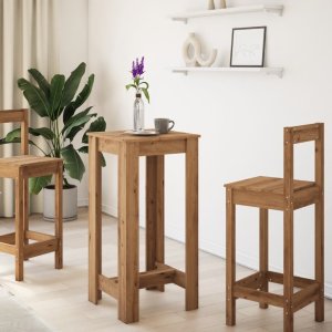 vidaXL Stolik barowy, dąb artisian, 51x50x103,5 cm 3