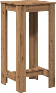 vidaXL Stolik barowy, dąb artisian, 51x50x103,5 cm 6