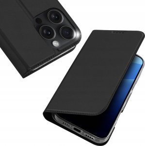 Dux Ducis Etui Dux Ducis Skin Pro na iPhone 16 Pro z klapką i miejscem na kartę - czarne 1