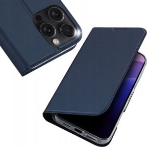 Dux Ducis Etui Dux Ducis Skin Pro na iPhone 16 Pro Max z klapką i miejscem na kartę - niebieskie 1