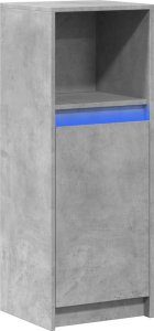 vidaXL Szafka z LED, szarość betonu, 38x34x100 cm 3