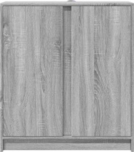 vidaXL Szafka z LED, szary dąb sonoma, 77x34x85 cm 6