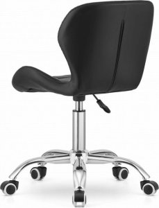 Krzesło biurowe Leobert Krzesło obrotowe biurowe z szerokim oparciem czarne 2