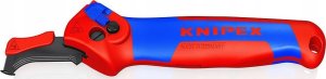 Knipex KNIPEX stripping knife 16 50 145 SB, stripping/stripping tool (red/blue, with ratchet function) 1