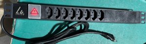 Lanview 19'' rack mount power strip, 1