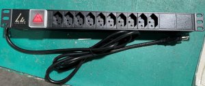Lanview 19'' rack mount power strip, 1
