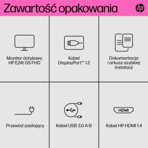 Monitor HP E24t G5 (6N6E6AA) 12