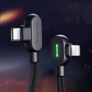 Kabel USB Mcdodo USB-C - Lightning 1 m Czarny 2