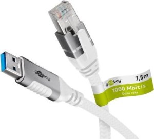 Kabel USB Goobay Kabel Ethernet USB-A 3.0 do RJ45, 7,5 m - Długość kabla 7.5 m 1