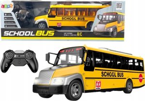 LeanToys Autobus Szkolny Zdalnie Sterowany RC Światła Żółty 1