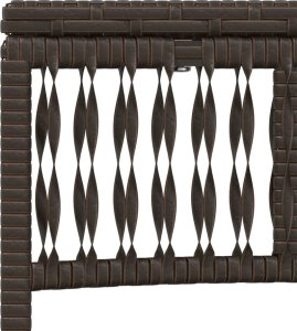 vidaXL vidaXL Leżaki ze stolikiem, 2 szt., brązowe, polirattan 10