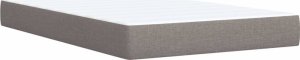 vidaXL vidaXL Łóżko kontynentalne z materacem, taupe, tkanina, 120x200 cm 10