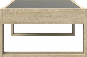 vidaXL Stolik kawowy z LED Infinity, dąb sonoma, 90x53x30 cm 7